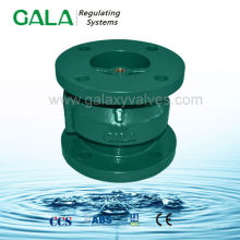 double flange vertical horizontal type globe silent weighted check valve